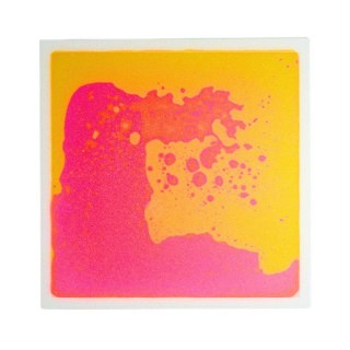 Płytka sensoryczna z płynem Orange/Pink, 30×30 cm
