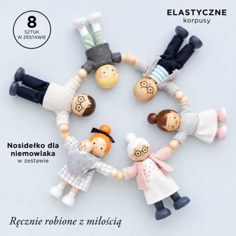 Rodzina lalek , zabawka dla dzieci, lalki do domku dla lalek, Le Toy Van