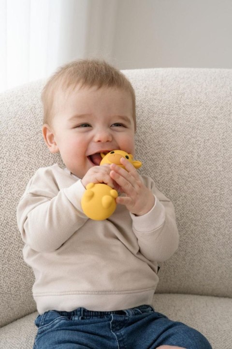 Silikonowa grzechotka sensoryczna żyrafka Mila 0+