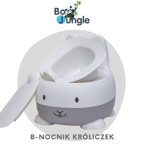 B-Nocnik Bo Jungle króliczek grey/white