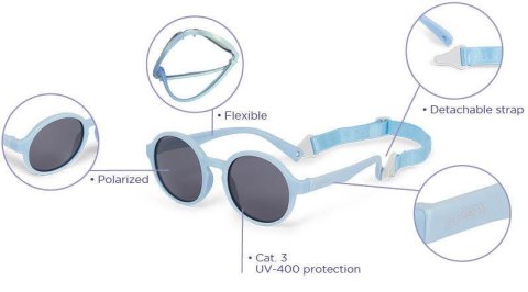 Okulary przeciwsłoneczne Dooky Fiji BLUE 6-36 m