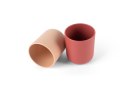 TINY BIObased Kubek dla dzieci 2 szt Nude/Ruby Red