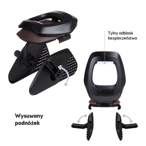 Fotelik row. Bobike Junior ONE black/dark brown