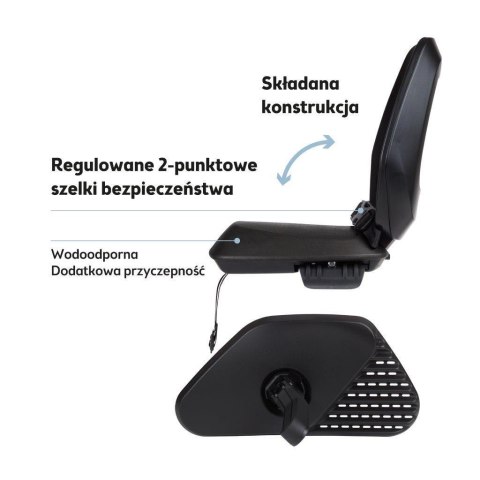 Fotelik row. Bobike Junior ONE black/dark grey