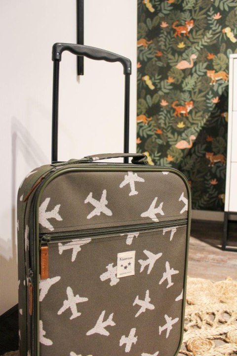 Walizka dla dzieci KIDZROOM Airplane khaki