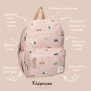 Plecak dla dzieci L Sweet Cars brown KIDZROOM
