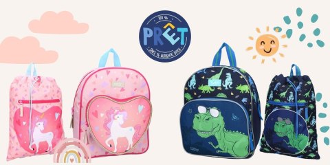 Worek plecak PRET Happy Unicorn pink