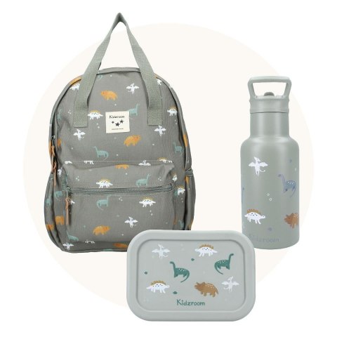 Lunchbox pojemnik silikon KIDZROOM Small Dino