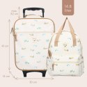 Walizka dla dzieci KIDZROOM Small Aeroplane Beige