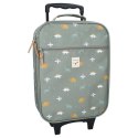Walizka dla dzieci KIDZROOM Small Dino Green