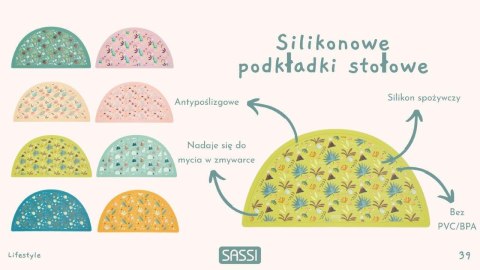 Mata podkładka silikonowa na stół Lisek SASSI