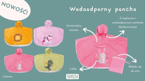 Ponczo przeciwdeszczowe Lew (3-6 lat) SASSI