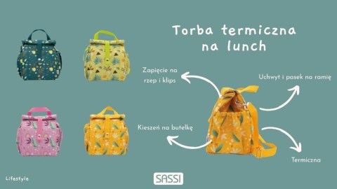 Termiczna torba na lunch dla dzieci Słonik SASSI